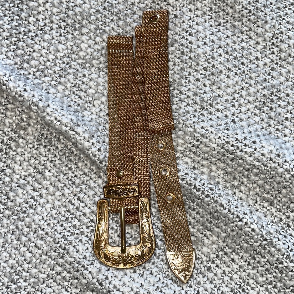 Gold chain belt